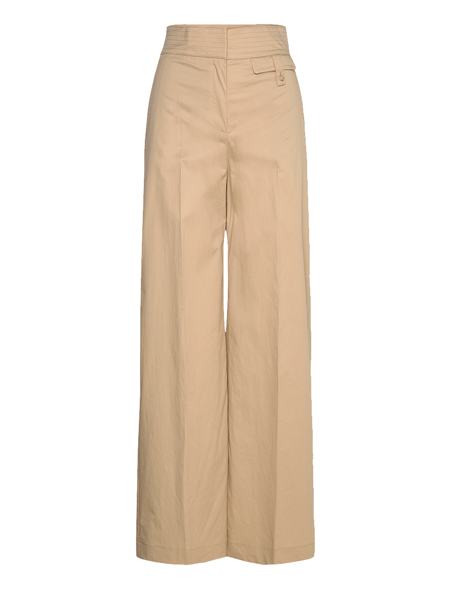 BOSS - Tiana6 - wide leg trousers - medium beige - 0