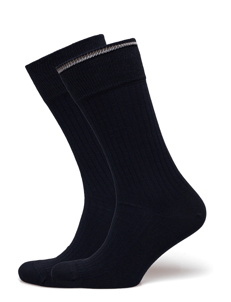 BOSS - 2P RS Light rib CC - klassikalised sokid - dark blue - 0