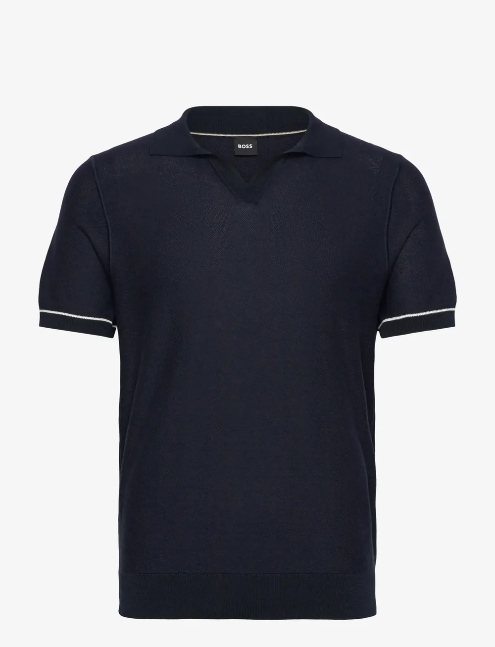 BOSS - H-Jianluca - gestrickte polohemden - dark blue - 0