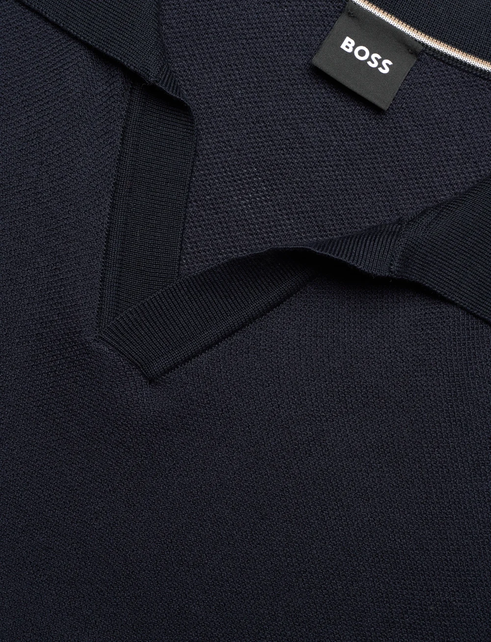 BOSS - H-Jianluca - gestrickte polohemden - dark blue - 2