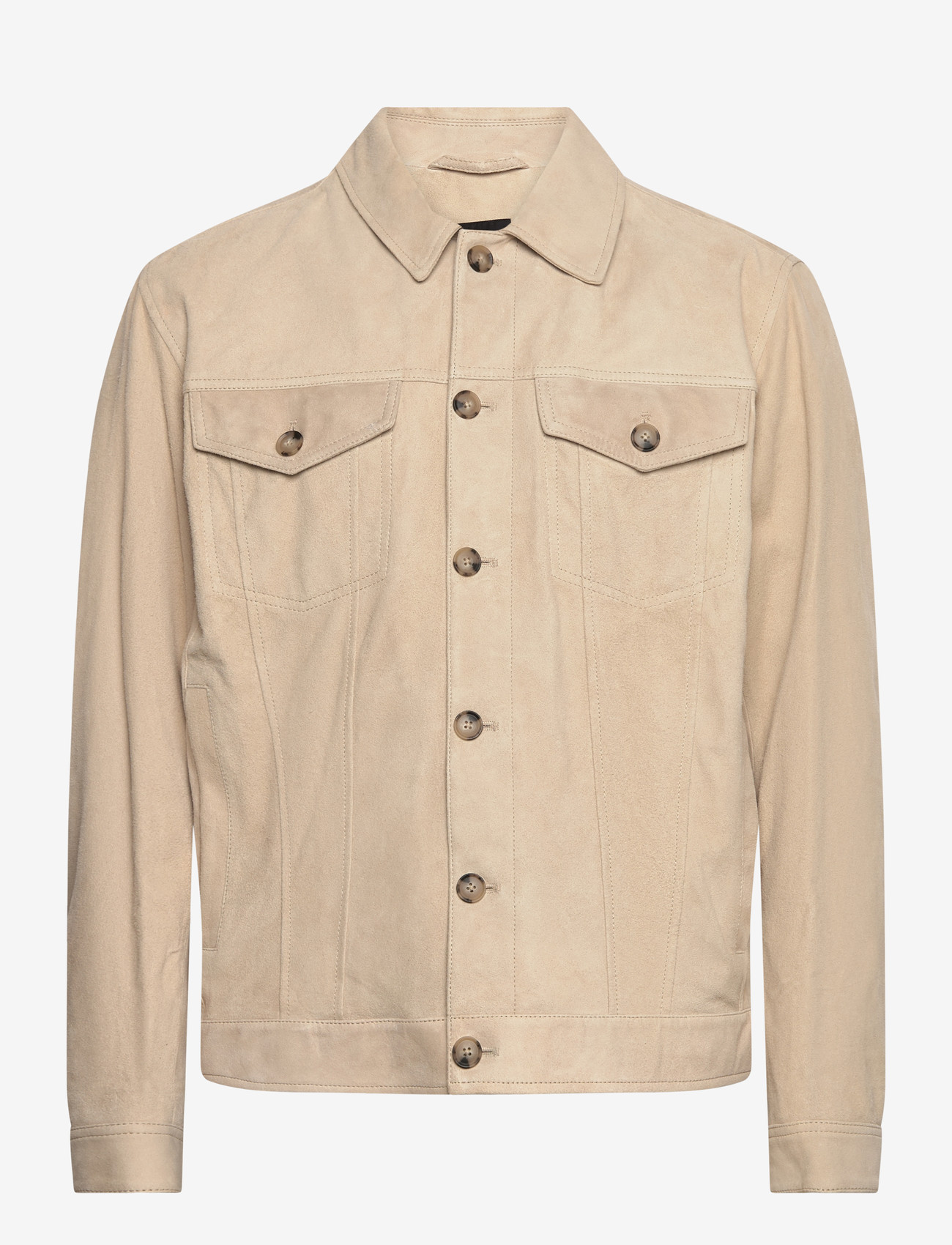 BOSS - C-Merak1 - leather jackets - open beige - 0