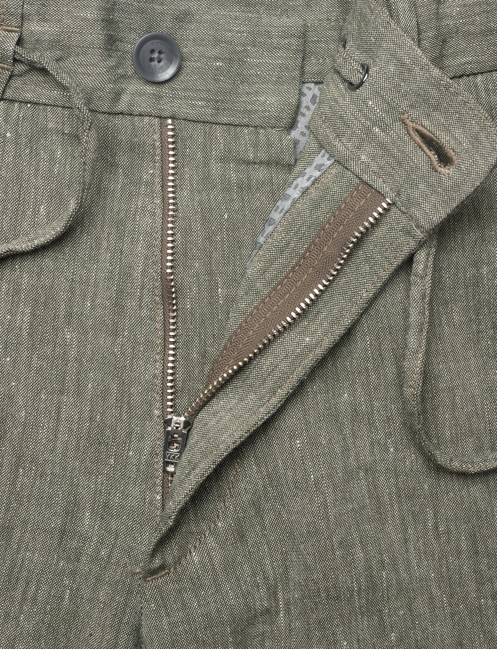 BOSS - C-Kane-RDS-Shorts - linased lühikesed püksid - dark green - 3