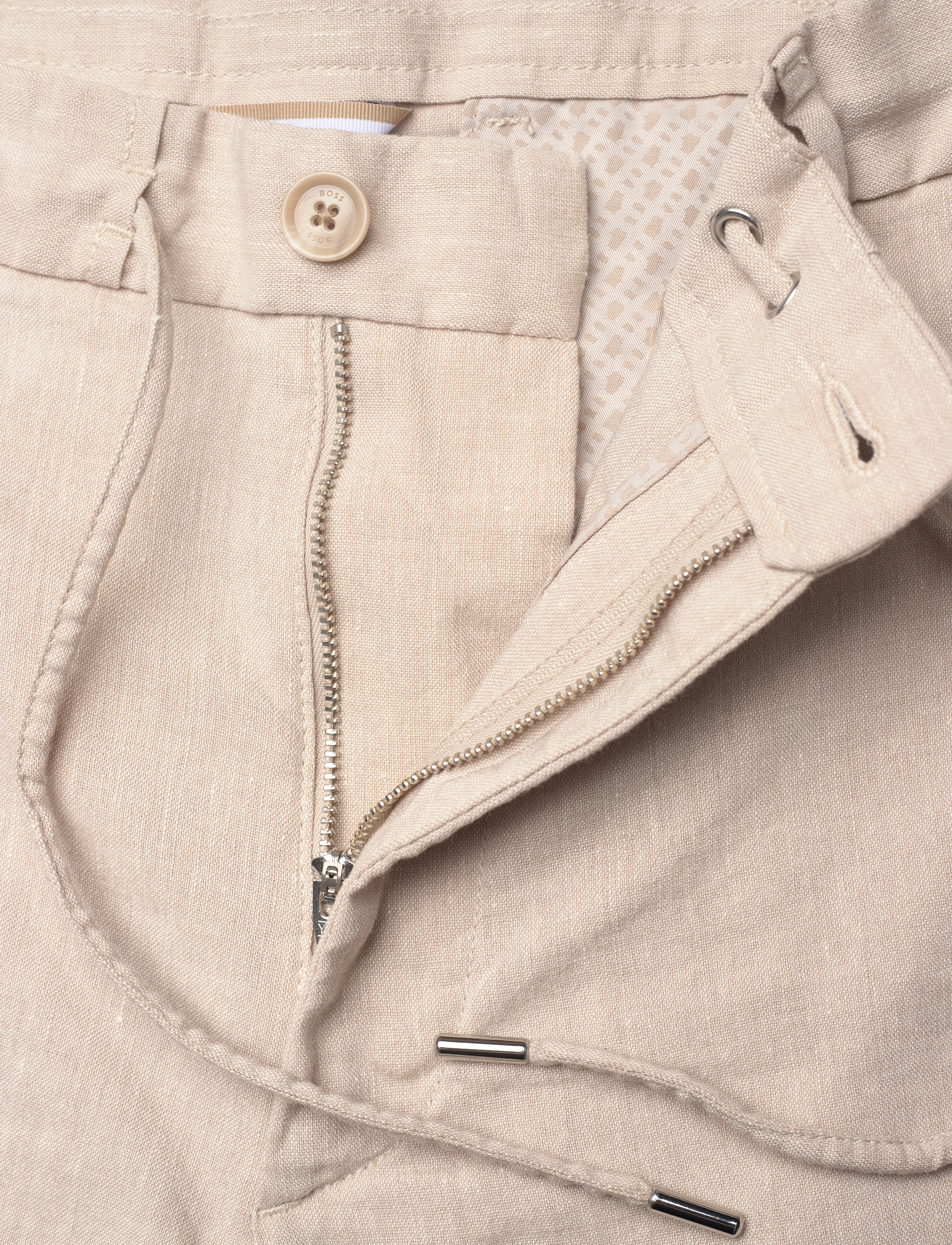 BOSS - C-Kane-RDS-Shorts - shorts en lin - light beige - 3