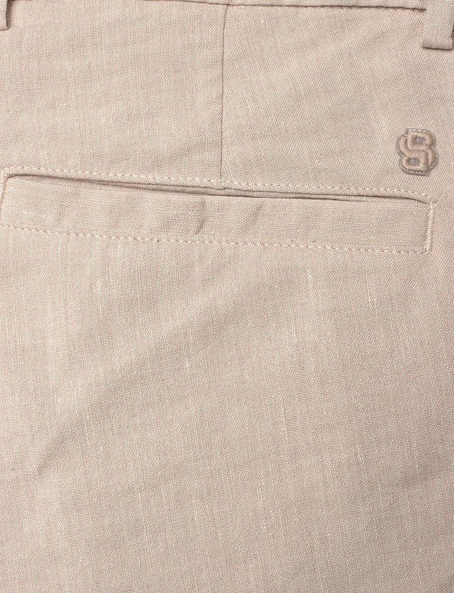 BOSS - C-Kane-RDS-Shorts - shorts en lin - light beige - 4