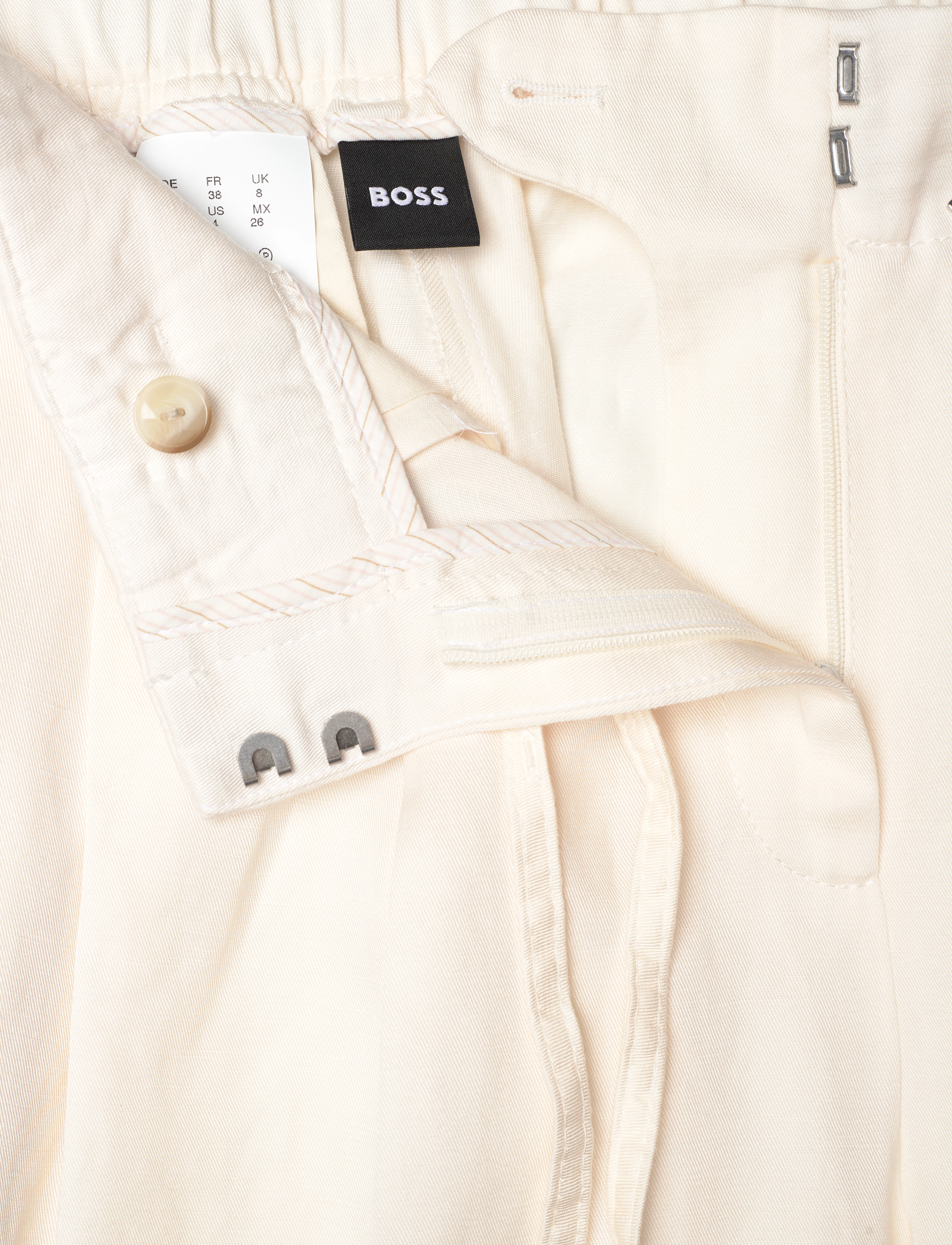 BOSS - Taualy-W - hørbukser - open white - 3