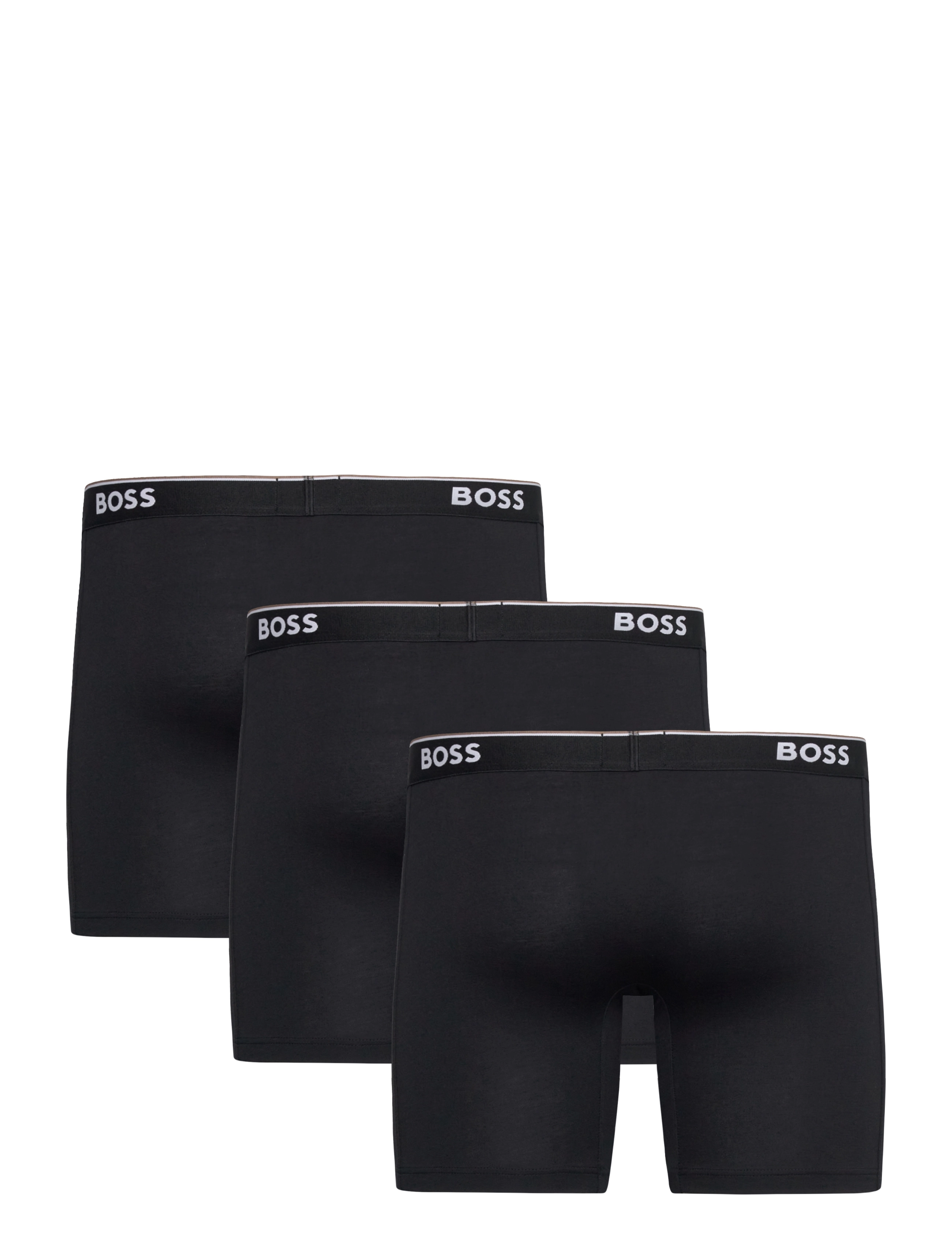 BOSS - BoxerBrLong 3P Power - boxerkalsonger - black - 1