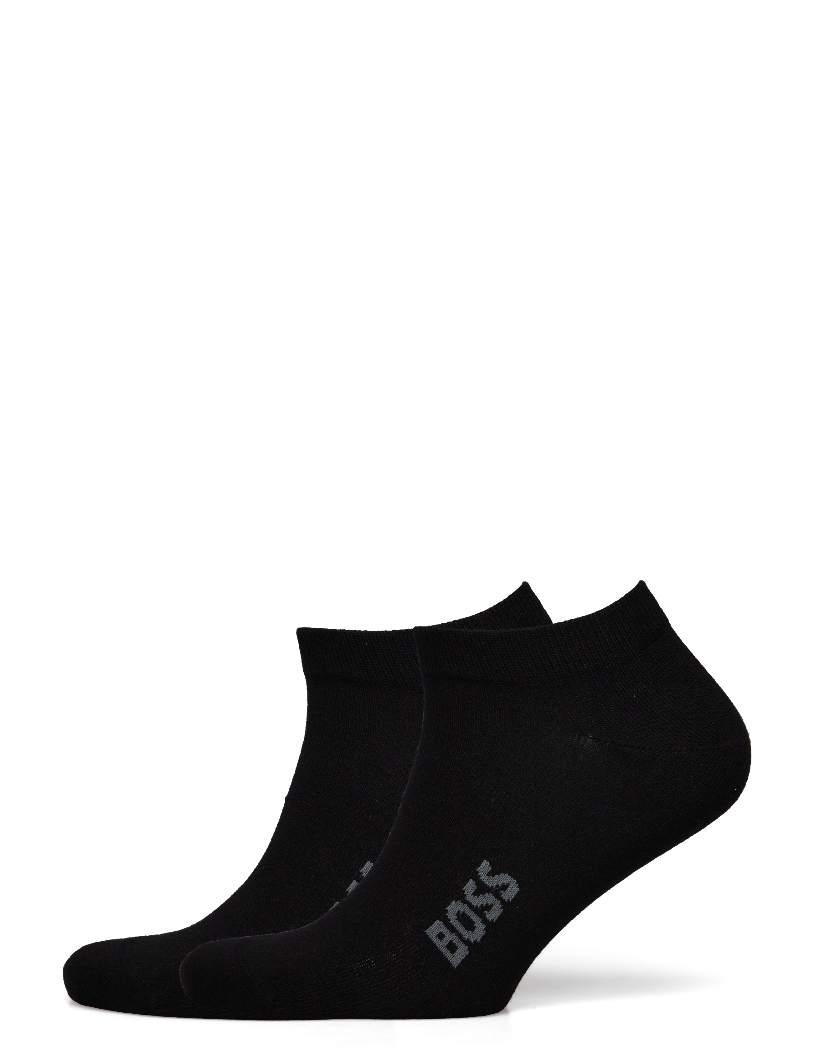 BOSS 2P AS Logo Bamboo - Ankelsokker - BLACK / black