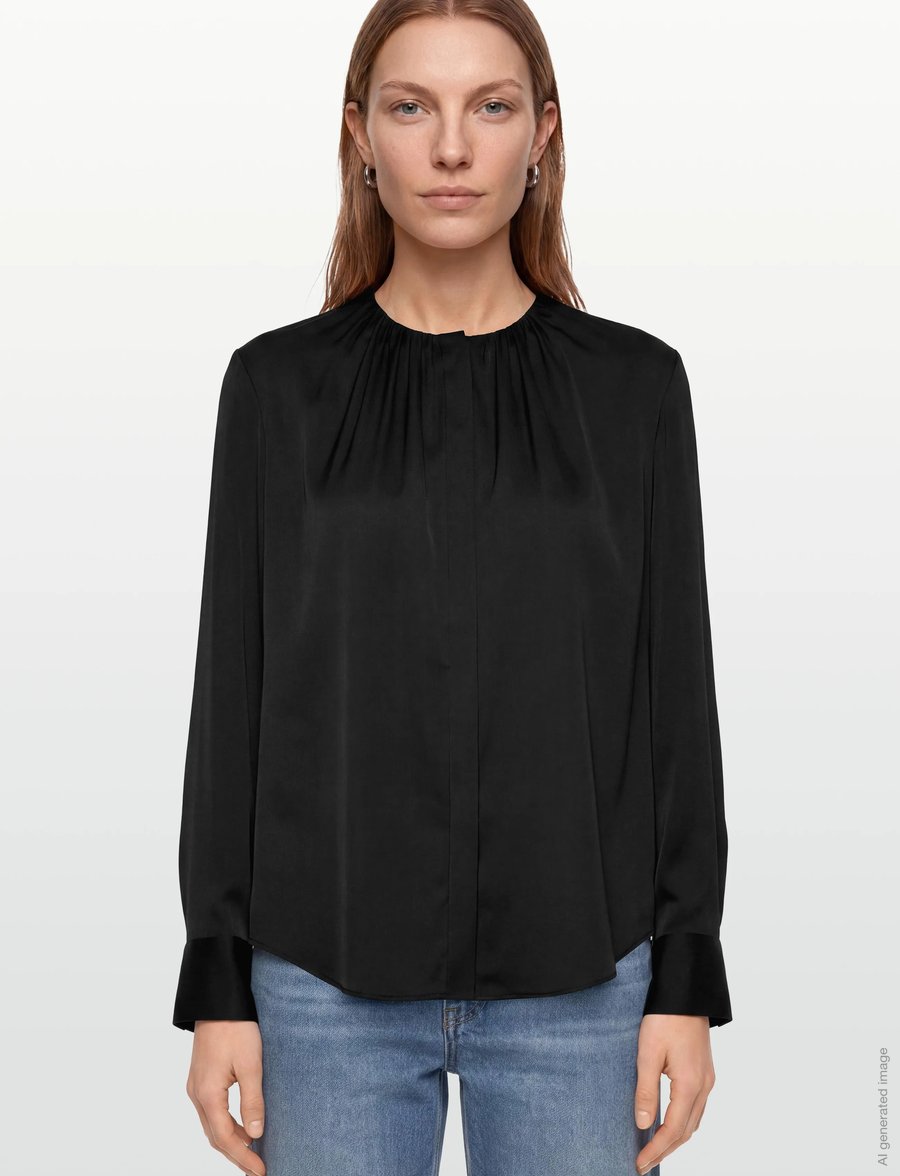 BOSS - Banorah - långärmade blusar - black - 3