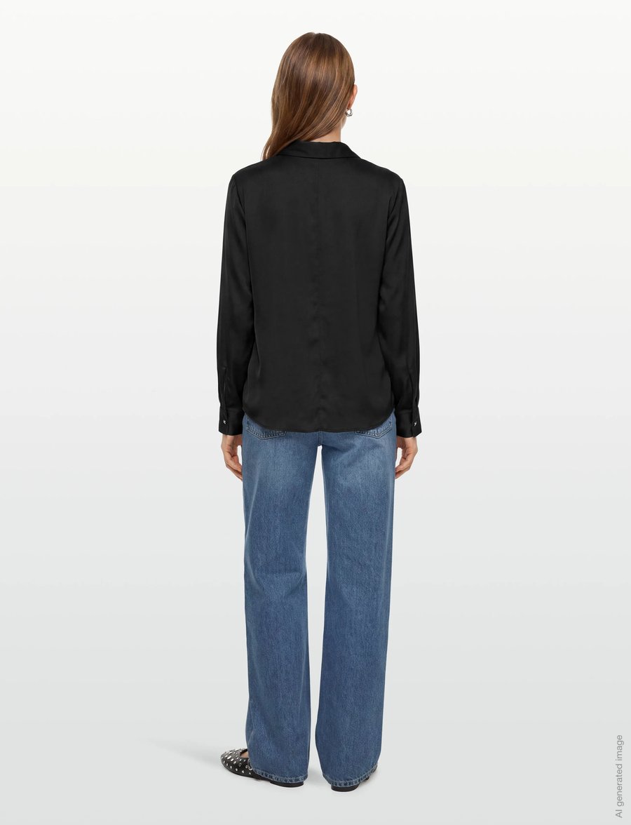 BOSS - Banorah - långärmade blusar - black - 4