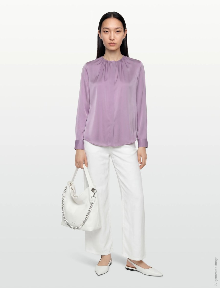 BOSS - Banorah - langärmelige blusen - bright purple - 0