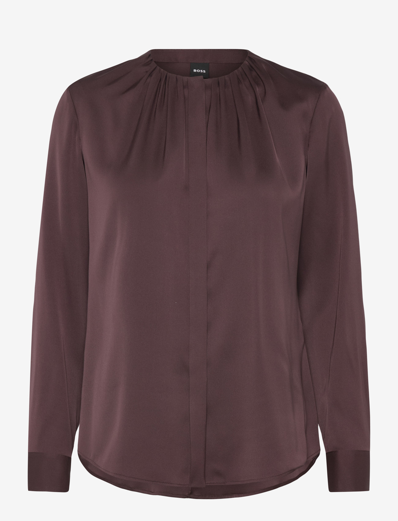 BOSS - Banorah - langärmlige blusen - dark brown - 0