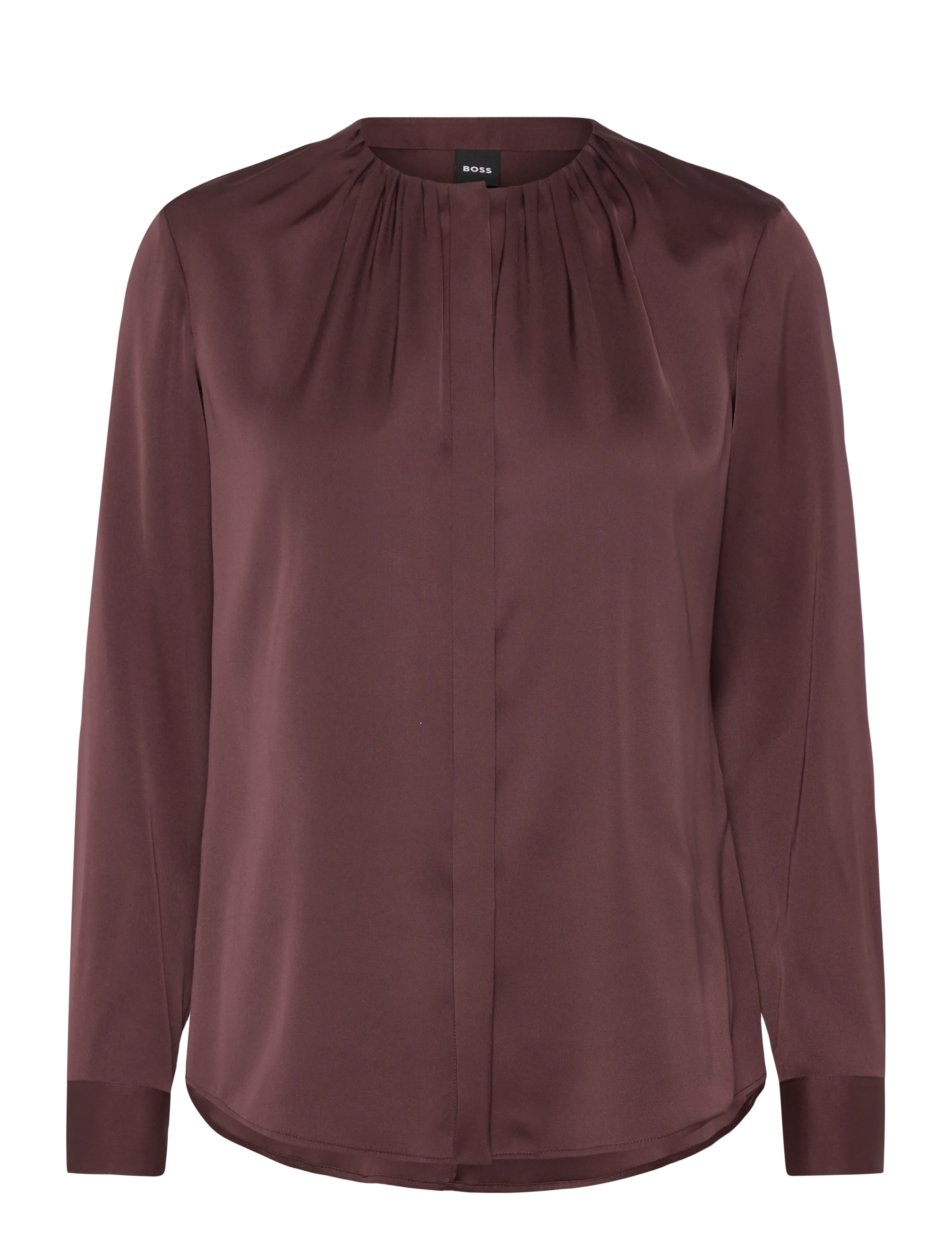BOSS Banorah - Bluser - DARK BROWN / brown