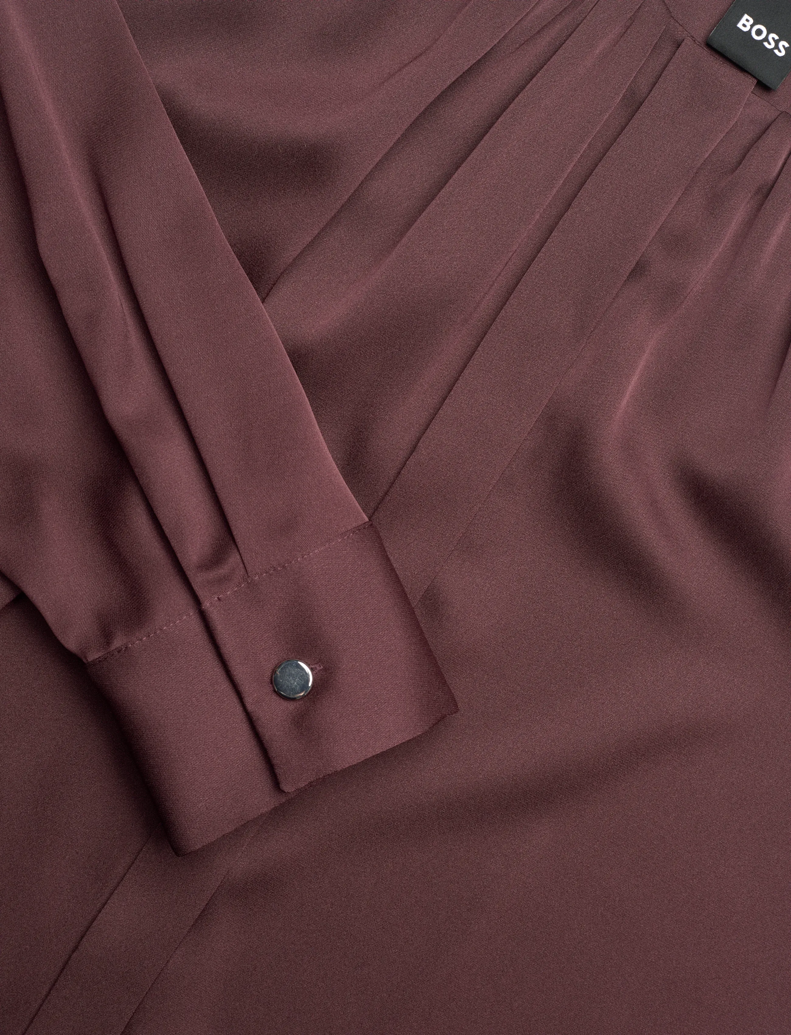 BOSS - Banorah - langärmelige blusen - dark brown - 2