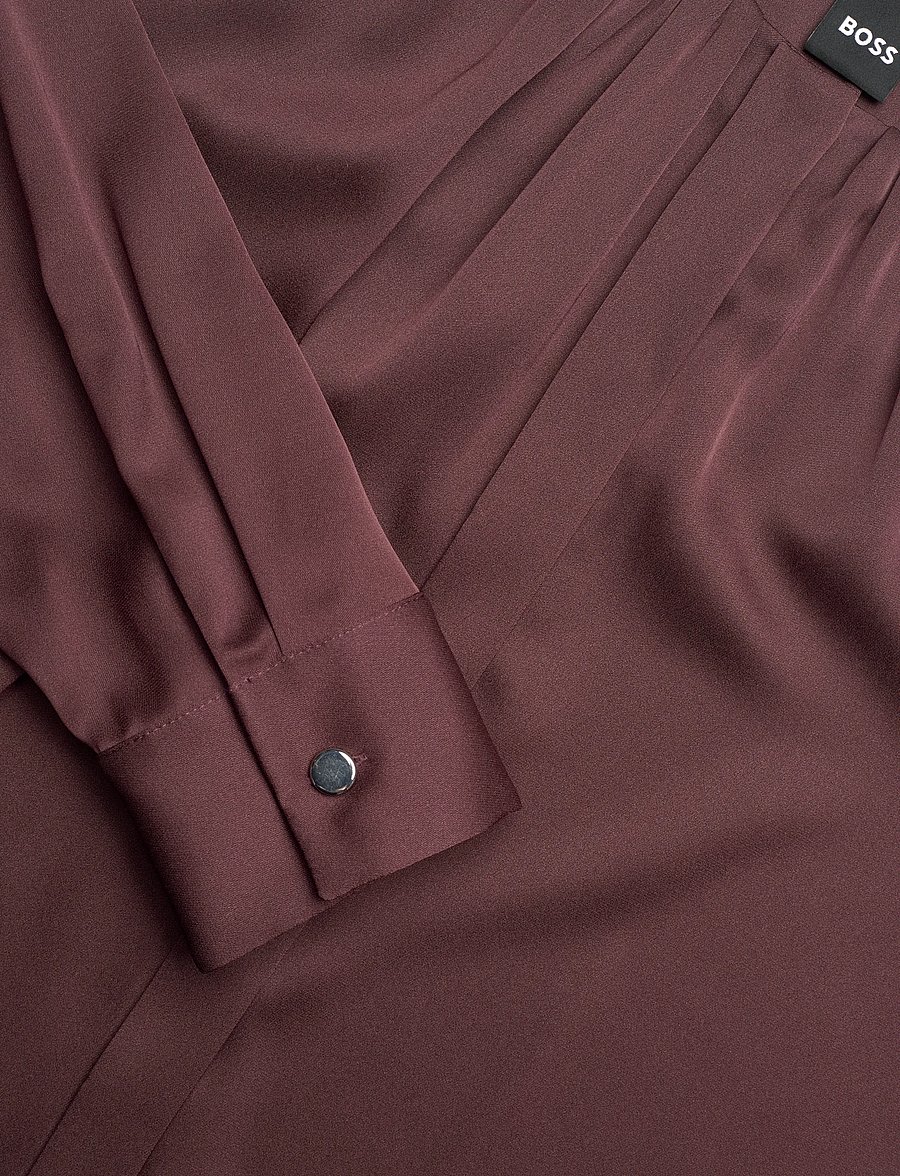 BOSS - Banorah - langärmelige blusen - dark brown - 2