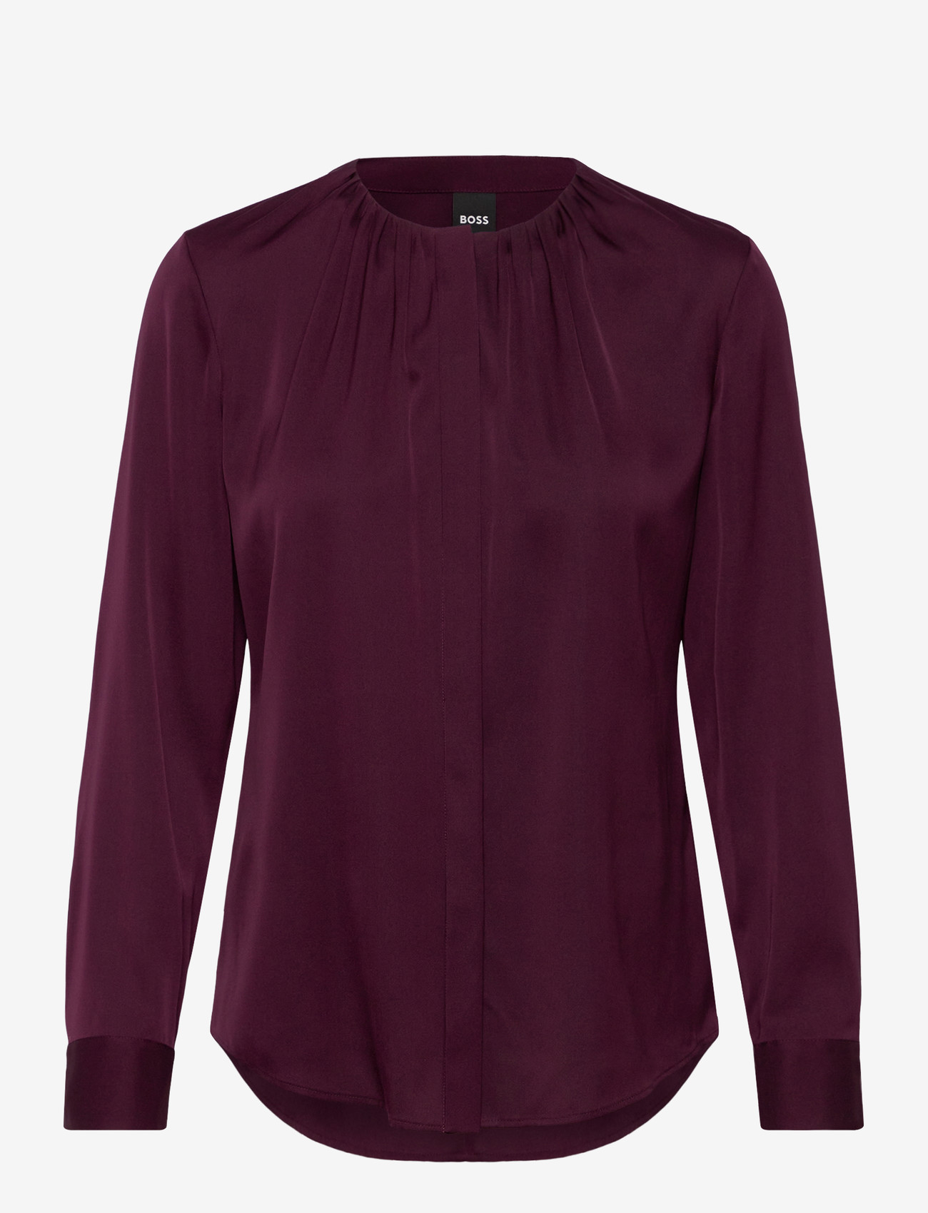 BOSS - Banorah - långärmade blusar - dark purple - 0