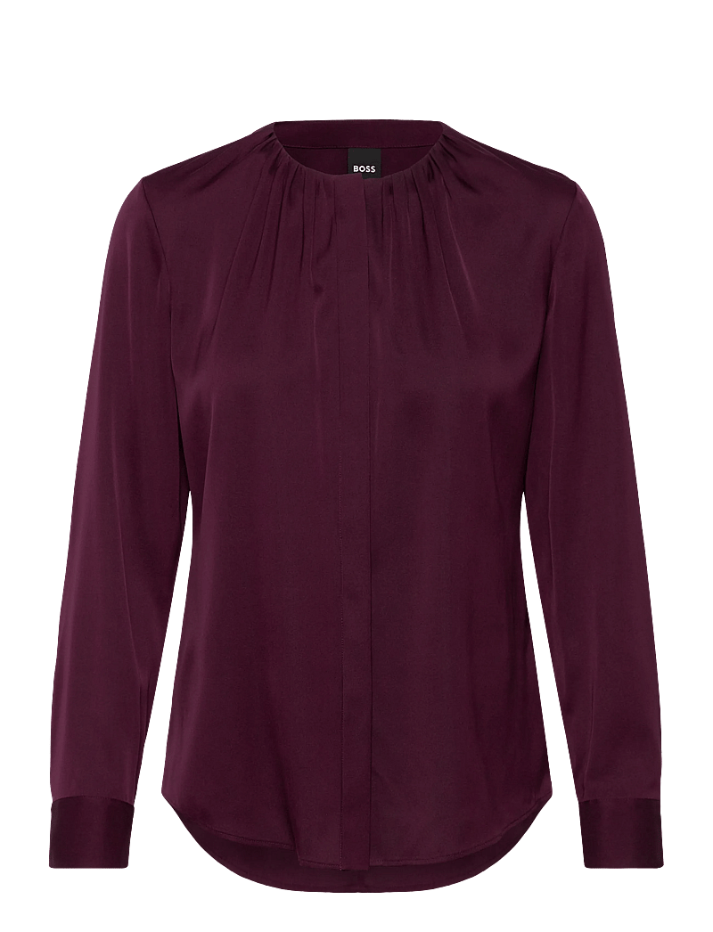 BOSS - Banorah - långärmade blusar - dark purple - 0