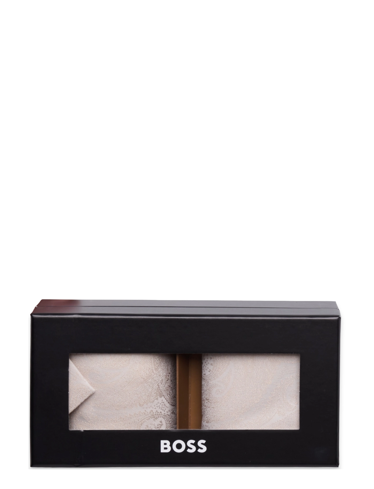 BOSS - H-SET TIE-PKT SQ-232 - kaklasaites - open white - 2