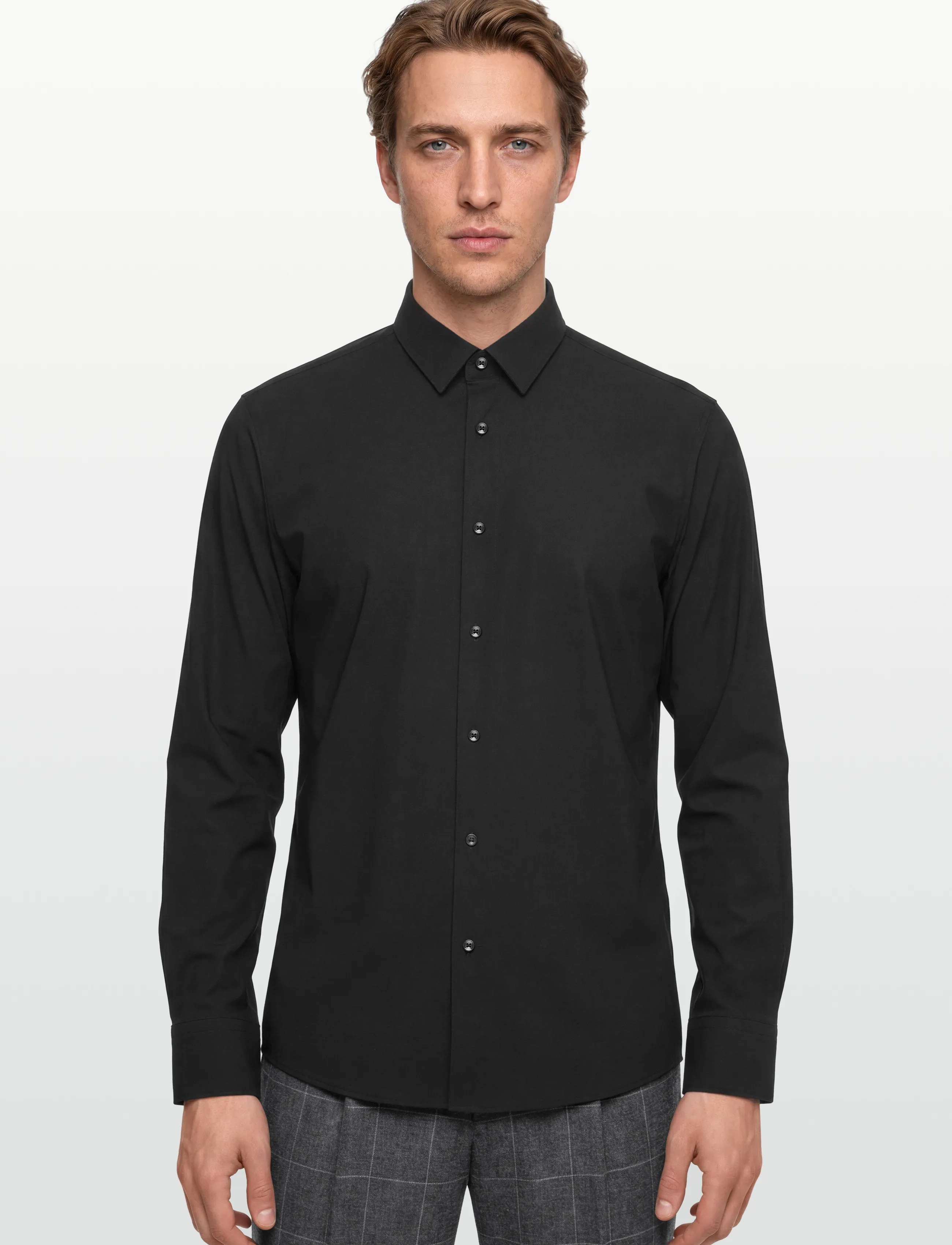 BOSS - P-JOE-s-kent-C1-222 - casual skjorter - black - 3