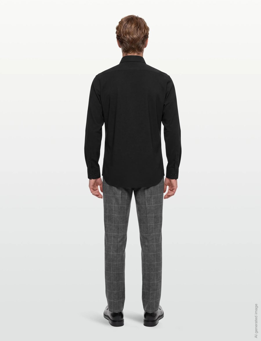 BOSS - P-JOE-s-kent-C1-222 - freizeithemden - black - 4