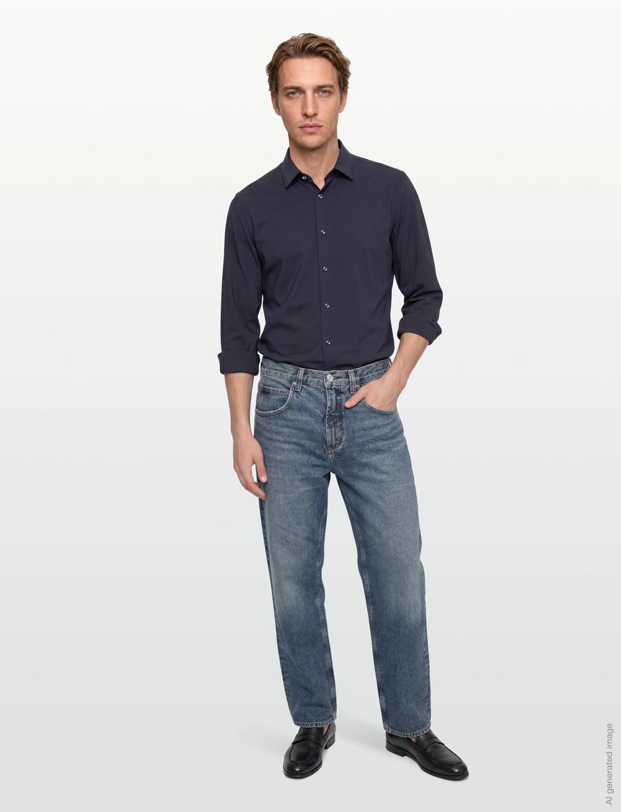 BOSS - P-JOE-s-kent-C1-222 - chemises décontractées - dark blue - 0