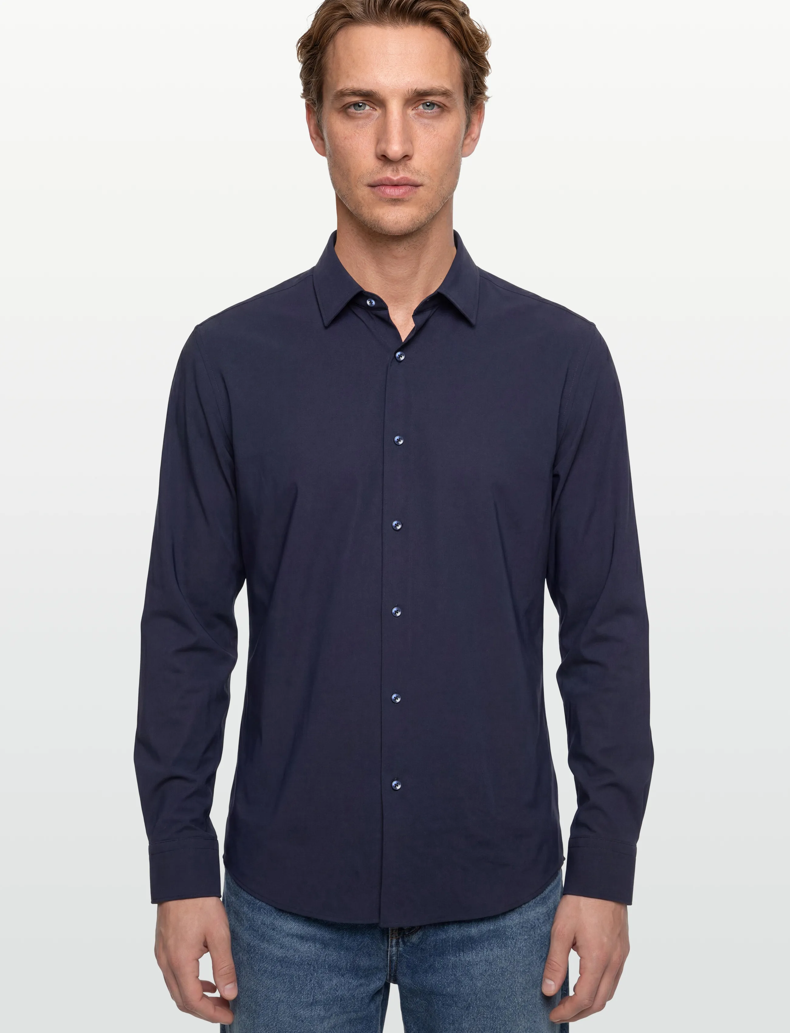 BOSS - P-JOE-s-kent-C1-222 - casual skjorter - dark blue - 3