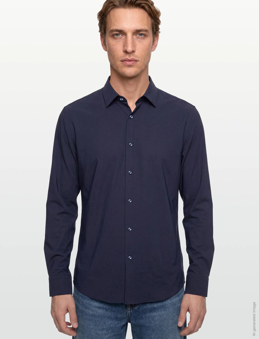 BOSS - P-JOE-s-kent-C1-222 - chemises décontractées - dark blue - 3