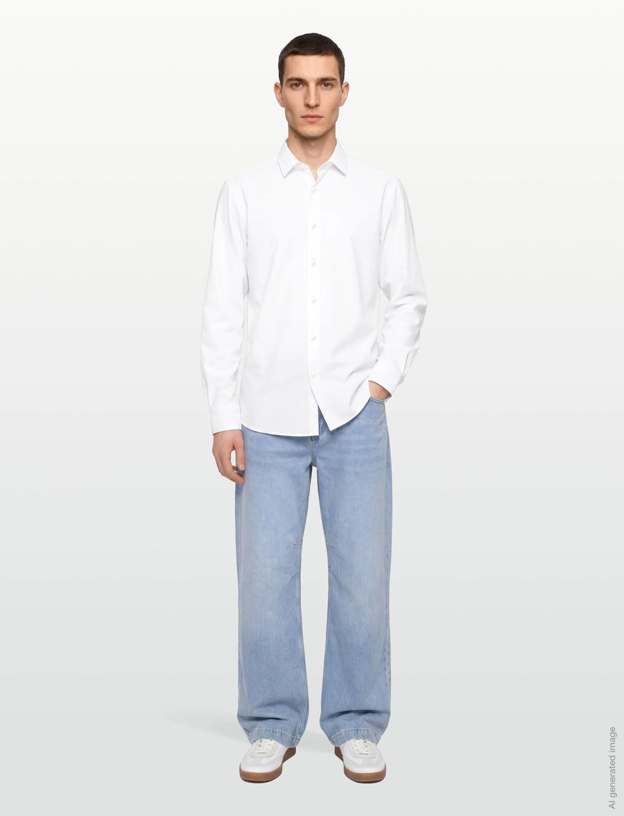 BOSS - P-JOE-s-kent-C1-222 - freizeithemden - white - 0