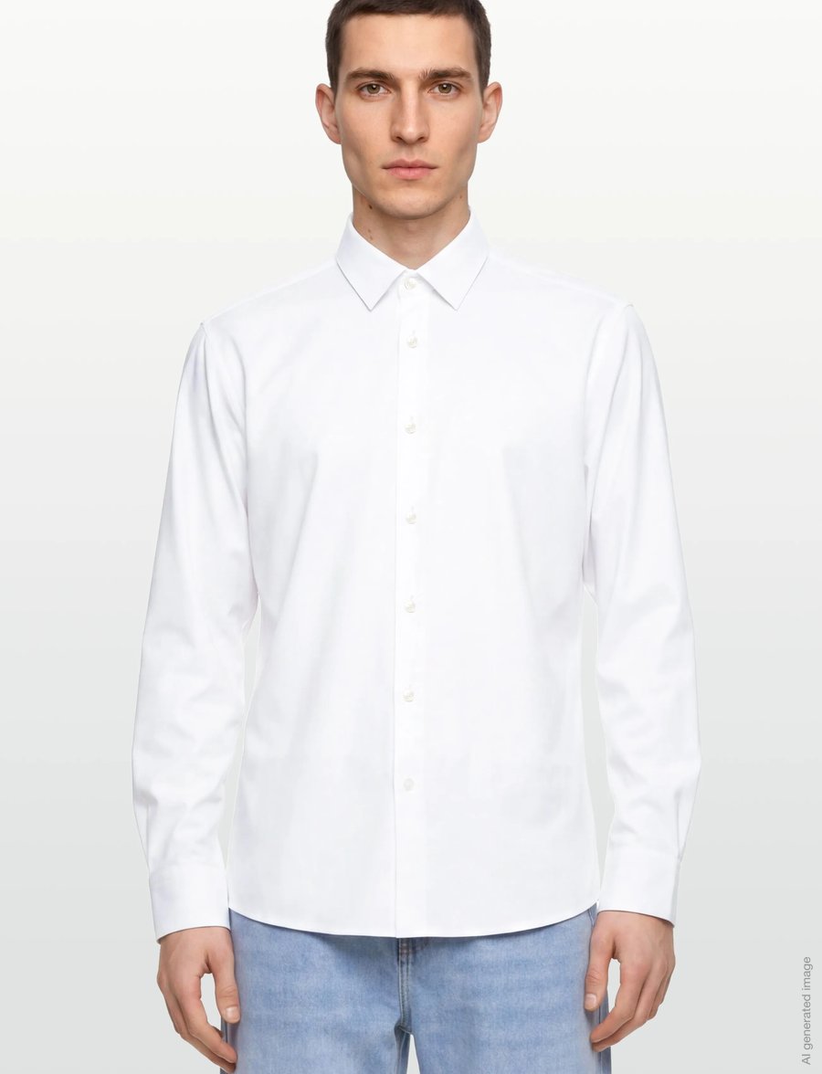 BOSS - P-JOE-s-kent-C1-222 - freizeithemden - white - 3