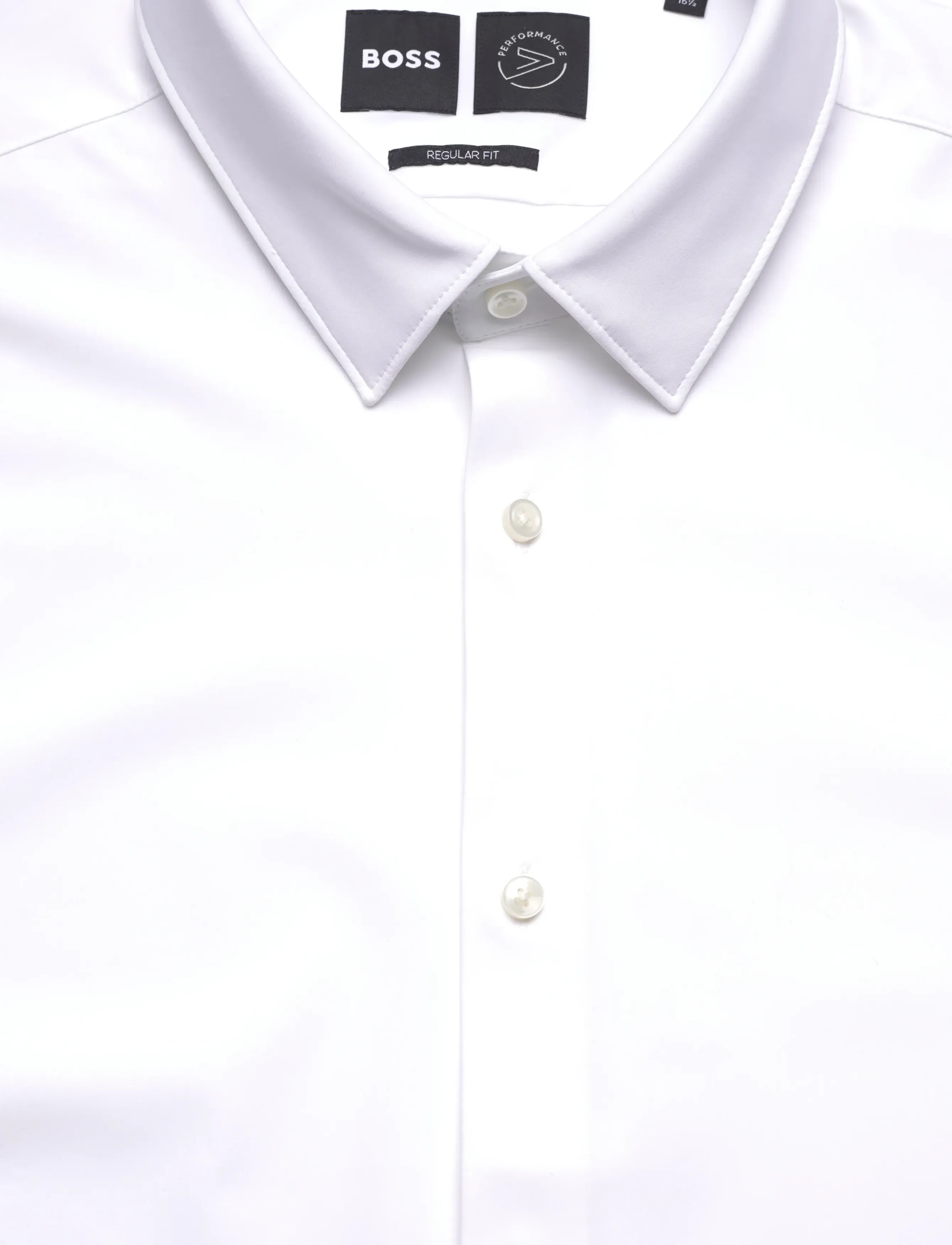 BOSS - P-JOE-s-kent-C1-222 - kasdienio stiliaus marškiniai - white - 2