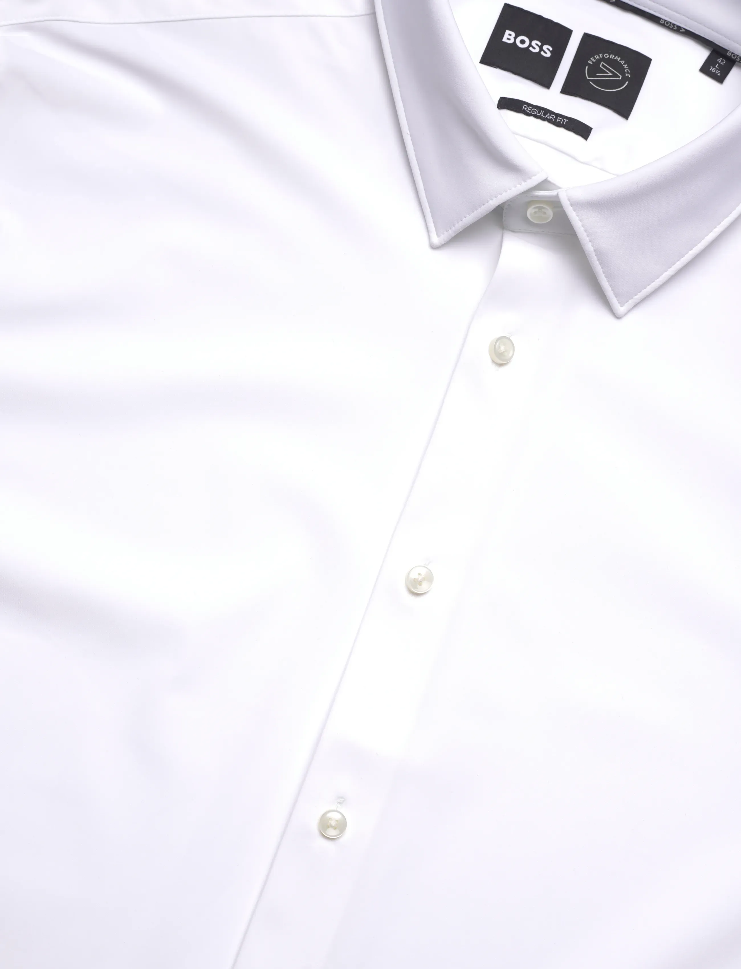 BOSS - P-JOE-s-kent-C1-222 - kasdienio stiliaus marškiniai - white - 3