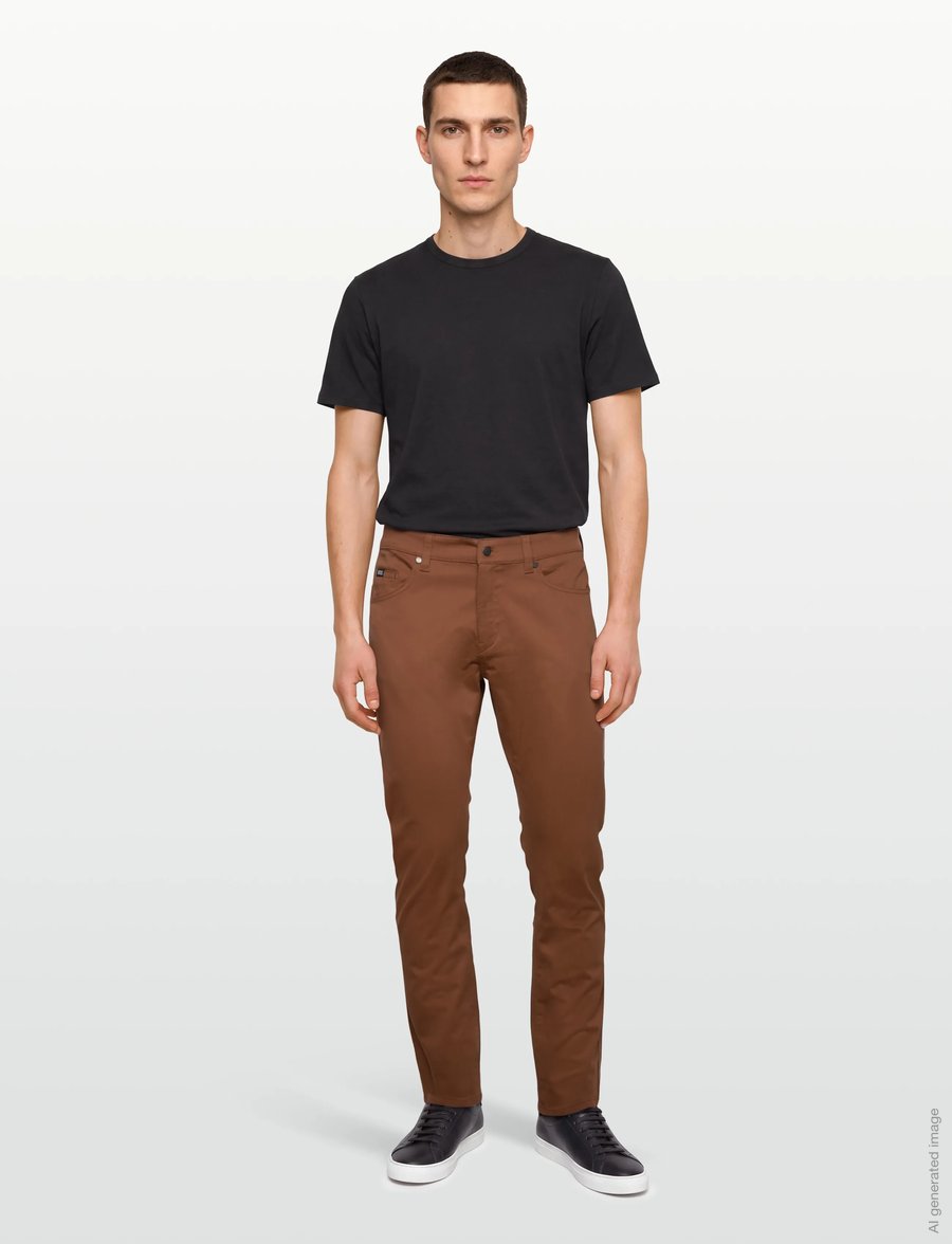 BOSS - H-Delaware5 - casual byxor - medium brown - 0