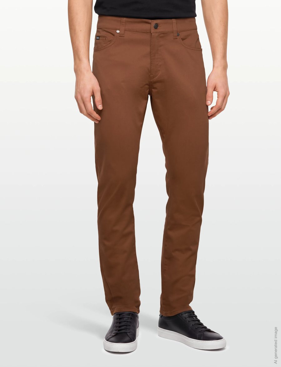 BOSS - H-Delaware5 - casual byxor - medium brown - 3