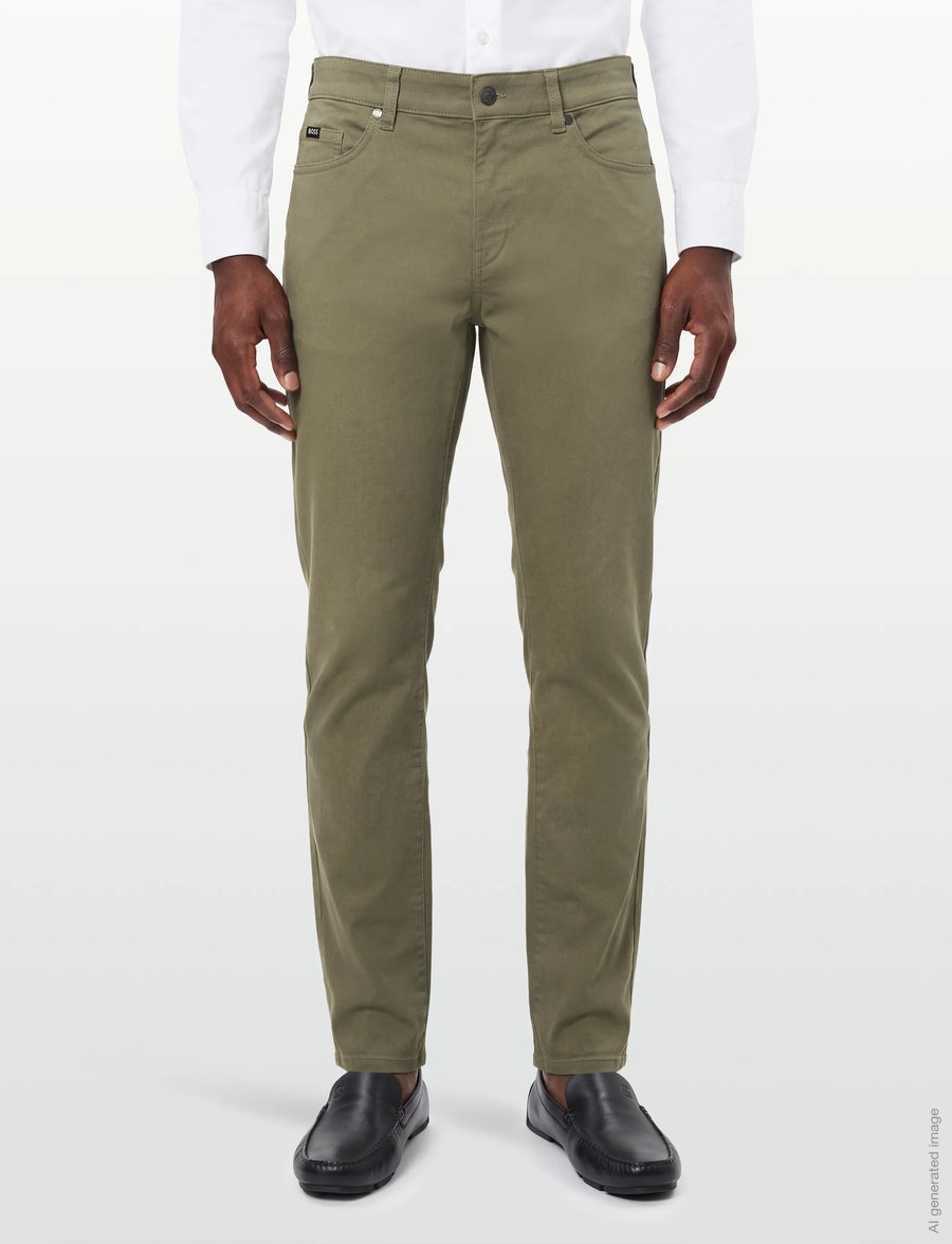 BOSS - H-Delaware5 - vabaajapüksid - medium green - 3