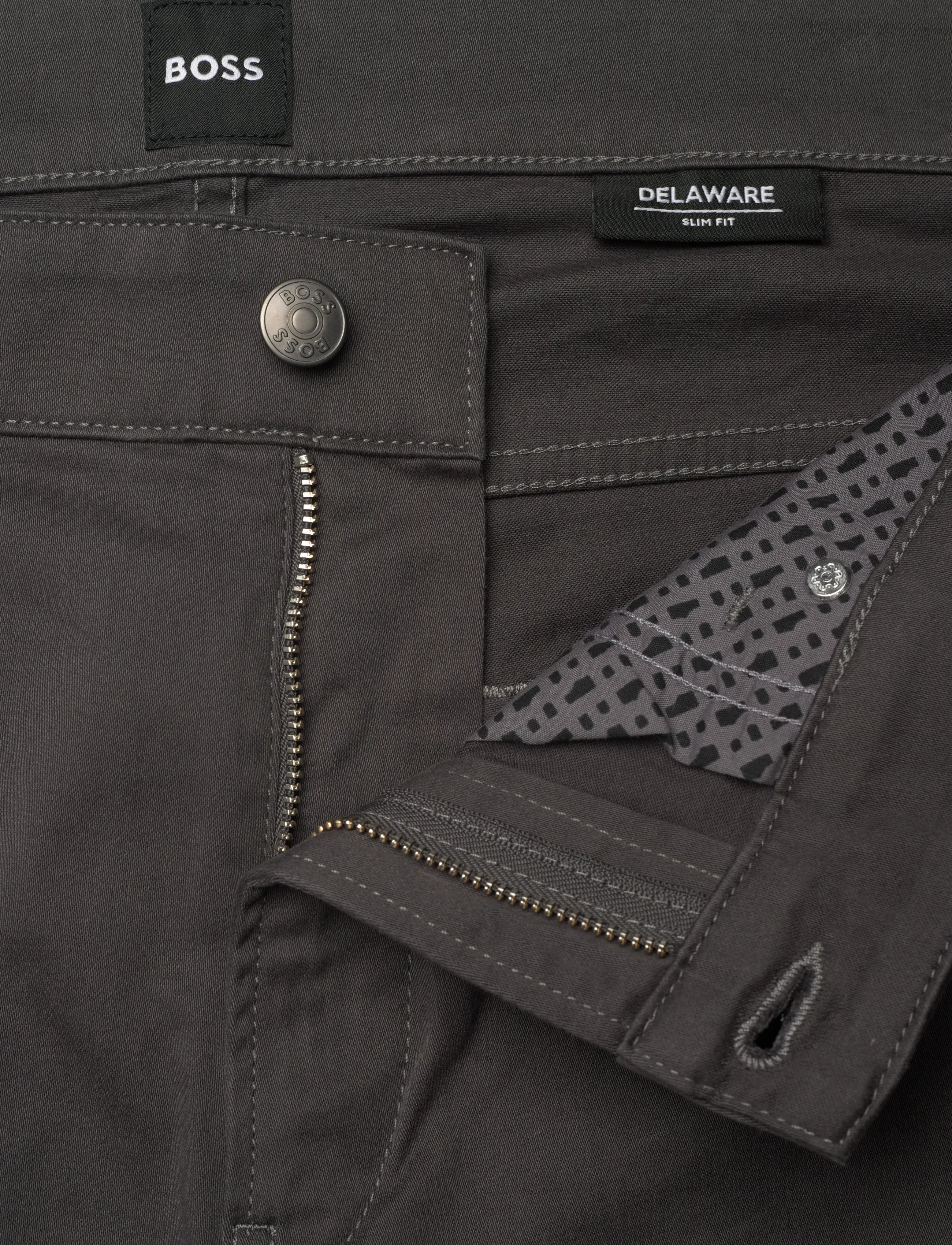 BOSS - H-Delaware5 - casual bukser - medium grey - 3