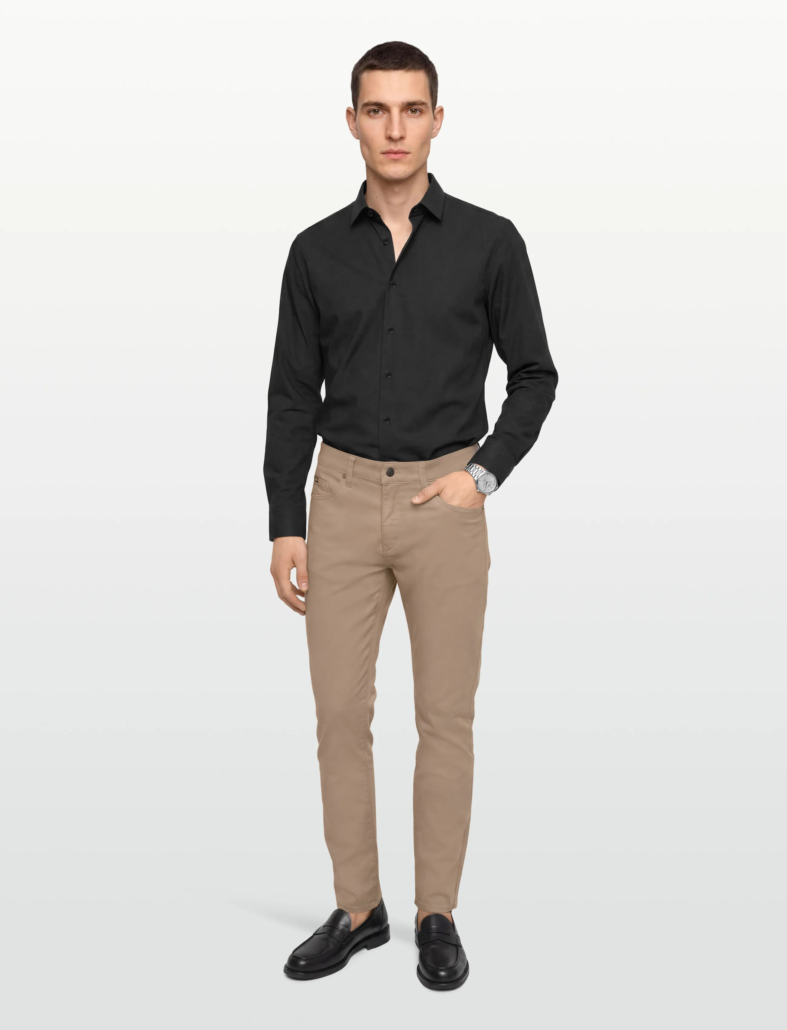 BOSS H-Delaware5, 32 x 32, Trousers, Beige - Casual, Männerswear