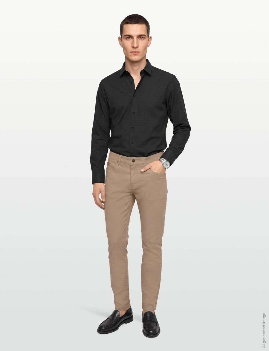 BOSS - H-Delaware5 - freizeithosen - open beige - 0