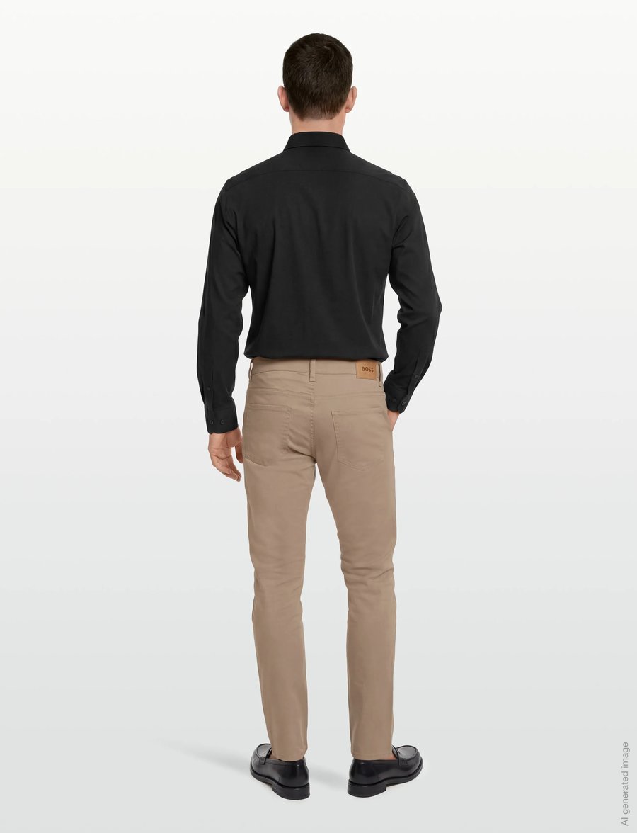 BOSS - H-Delaware5 - freizeithosen - open beige - 4