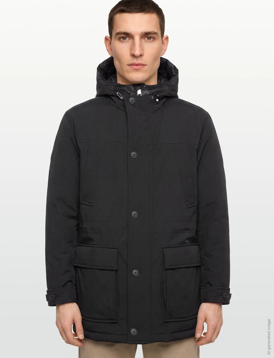 BOSS - H-Detoni - gefütterte jacken - black - 3