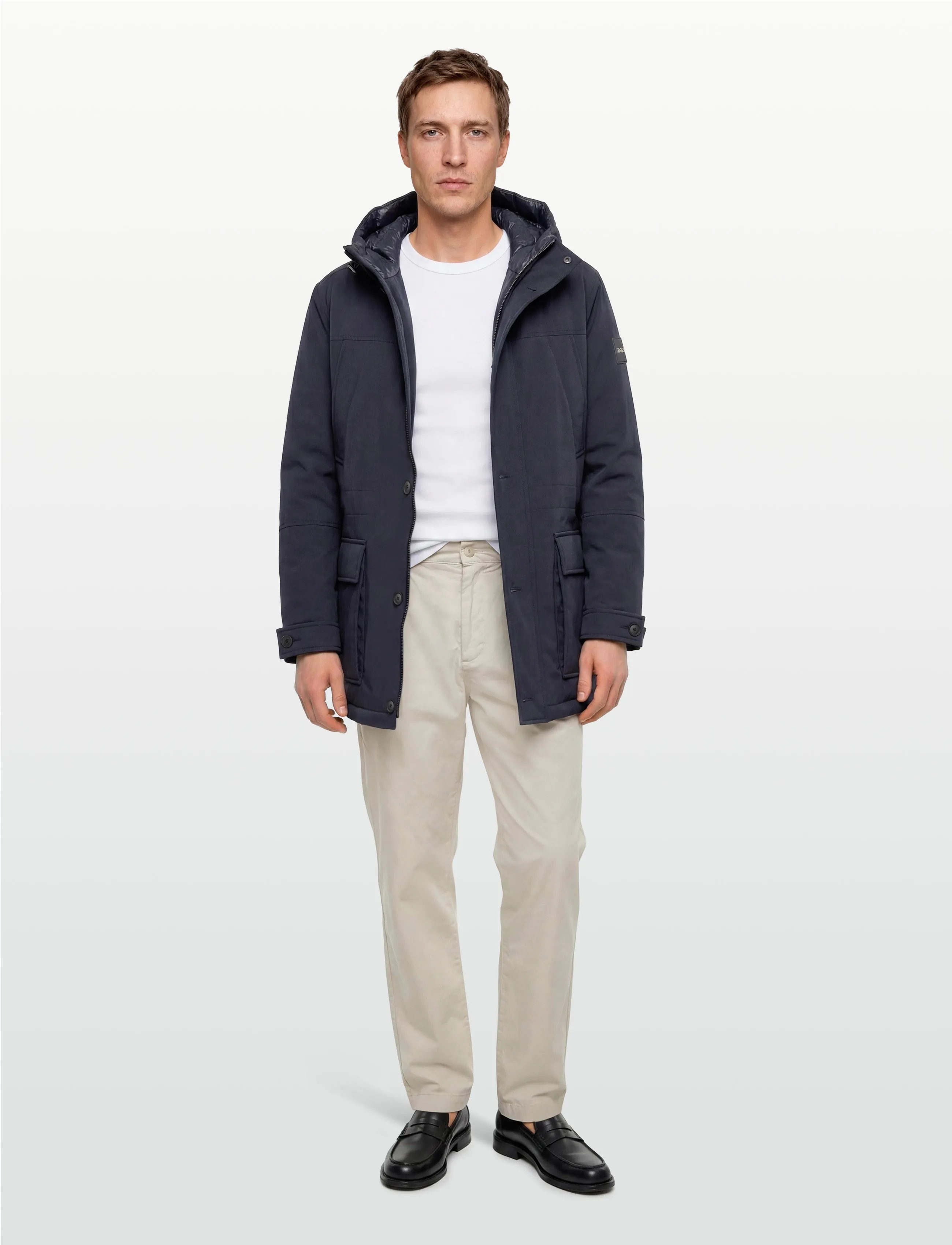 BOSS H-Detoni, Mænd, Hætteparka, Navy, Str: 54