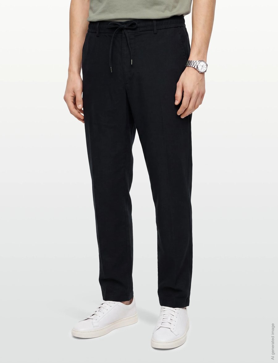 BOSS - C-Kane-RDS - leinenhosen - dark blue - 3