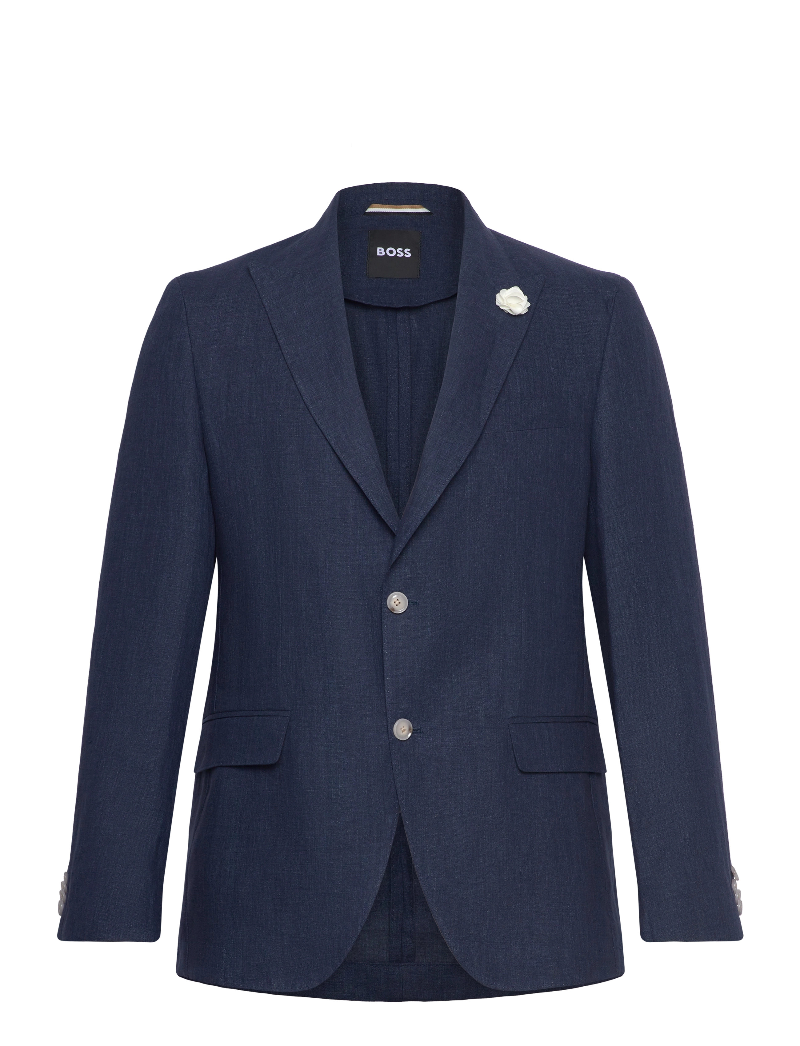 BOSS C-Huge-Peak-252 - Leinenblazer - DARK BLUE / navy