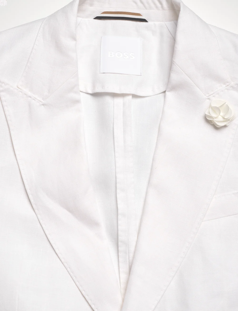 BOSS - C-Huge-Peak-252 - enkeltradede blazere - white - 2