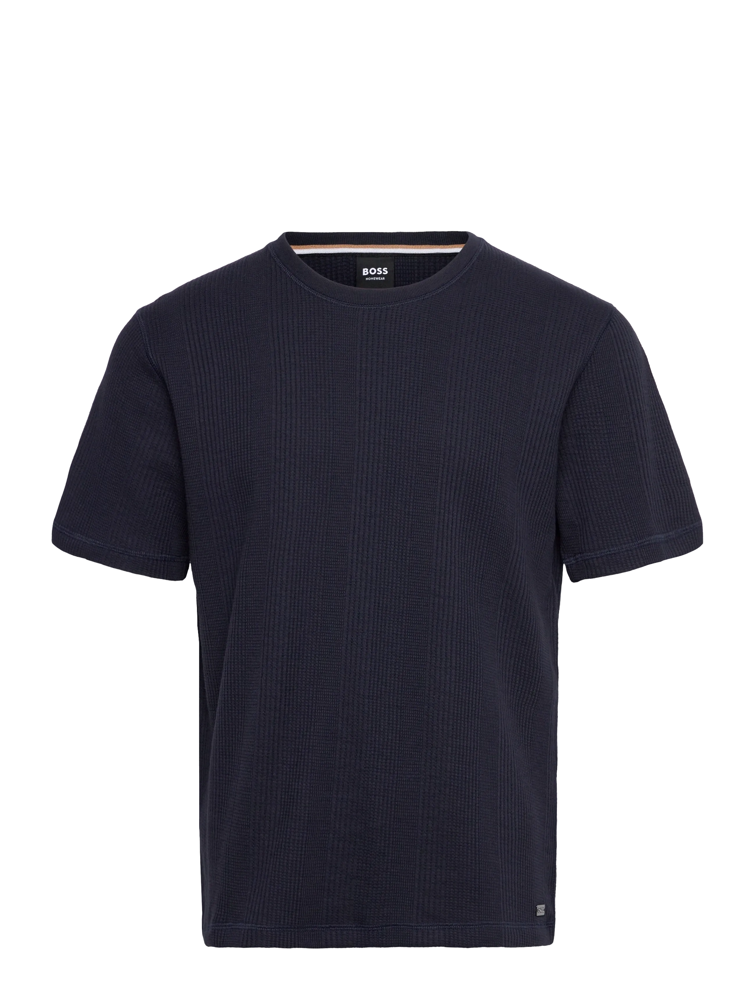 BOSS Structure T-Shirt, S, Navy, T-Shirts > Kortærmede, Herre