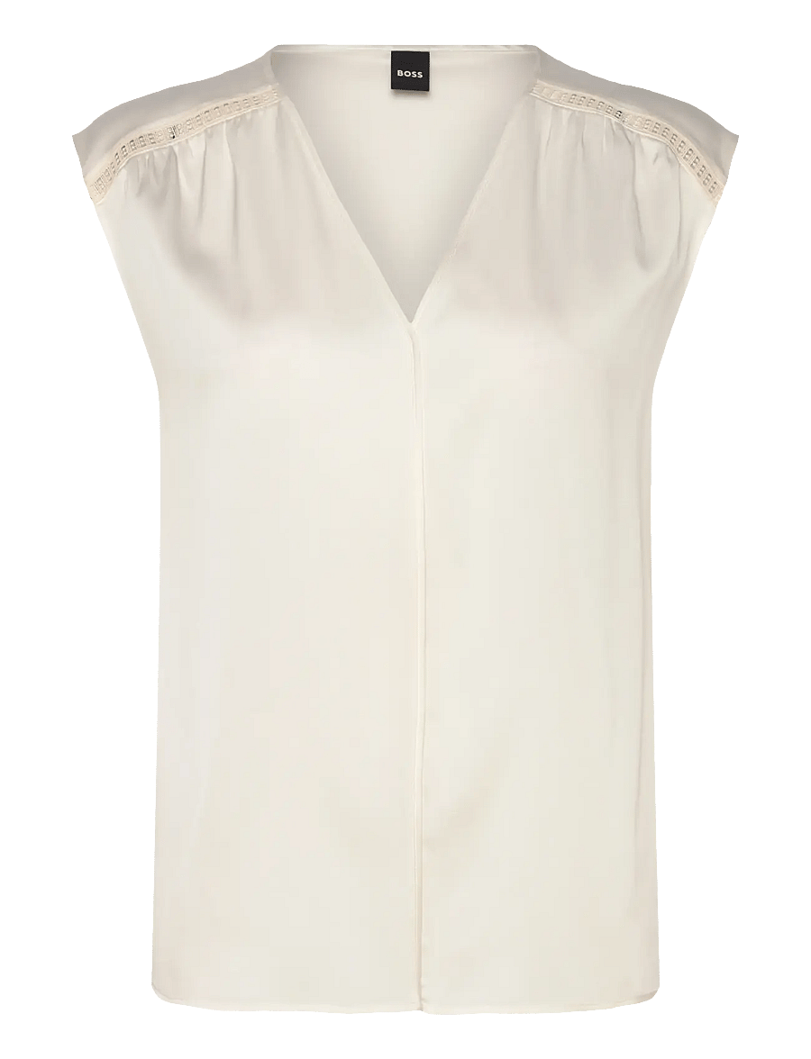 BOSS - Binadi - Ærmeløse bluser - open white - 0