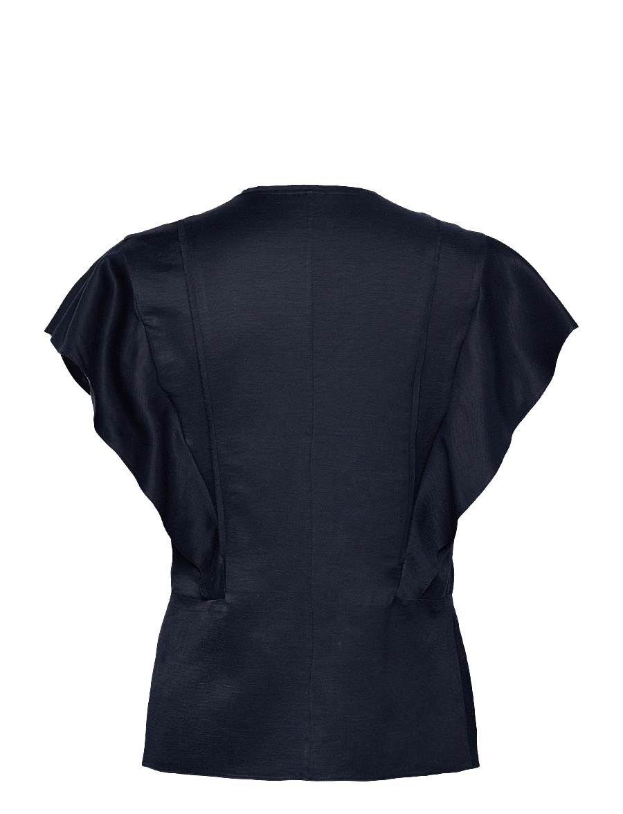 BOSS - Beliniara - kurzärmelige blusen - dark blue - 1