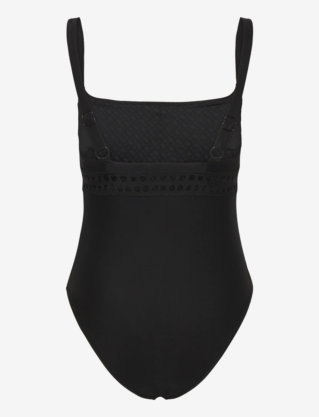 BOSS - EYELET SWIMSUIT - trikood - black - 1