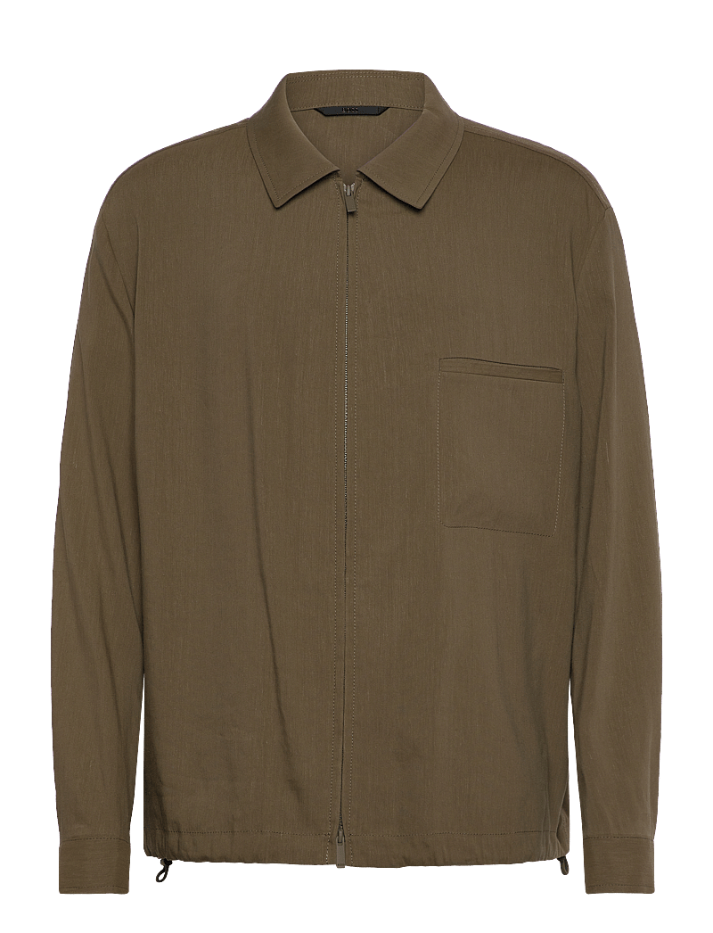 BOSS - P-Carper-Zip-WG-252 - jakid ja mantlid - dark green - 0