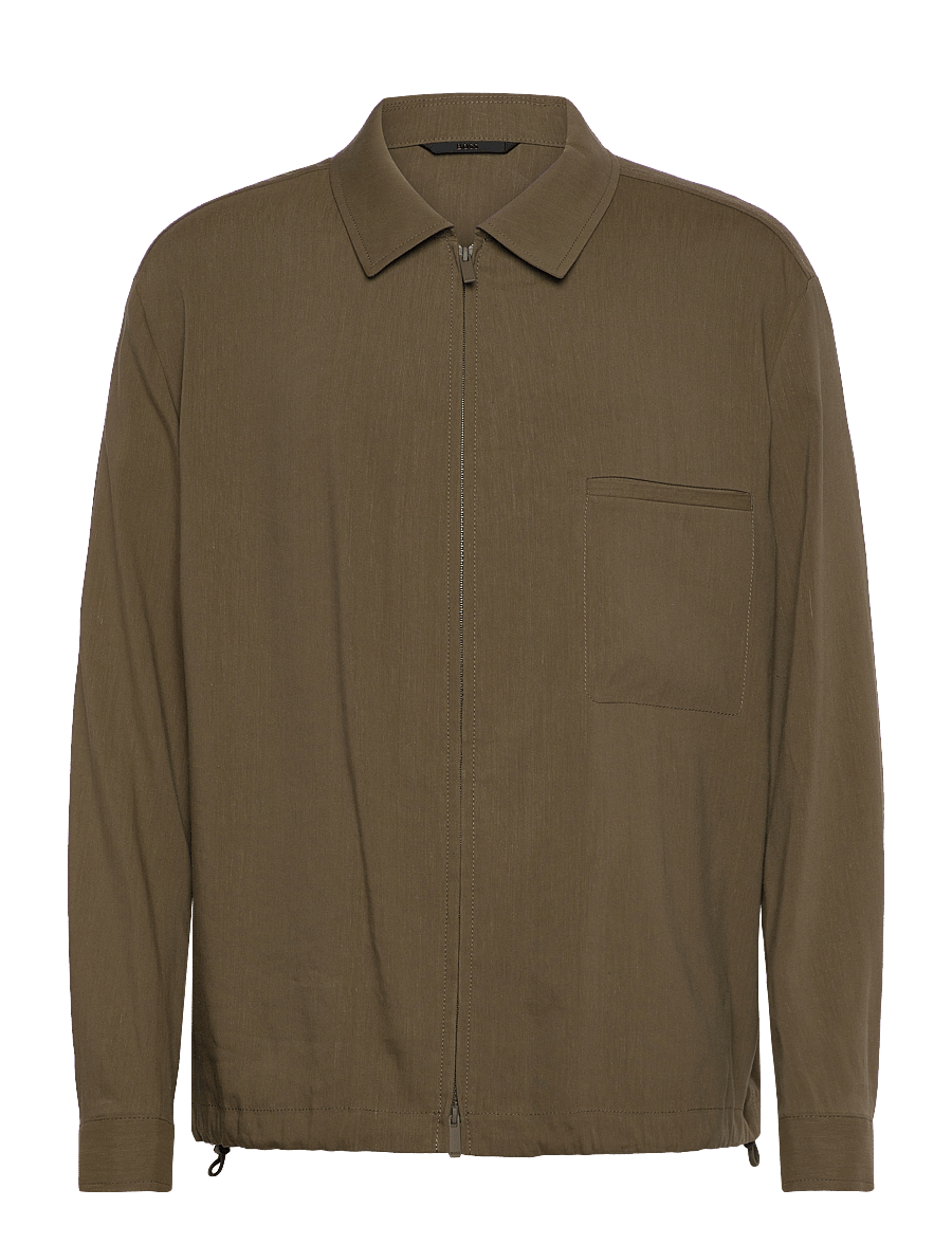 BOSS - P-Carper-Zip-WG-252 - vestes et manteaux - dark green - 0