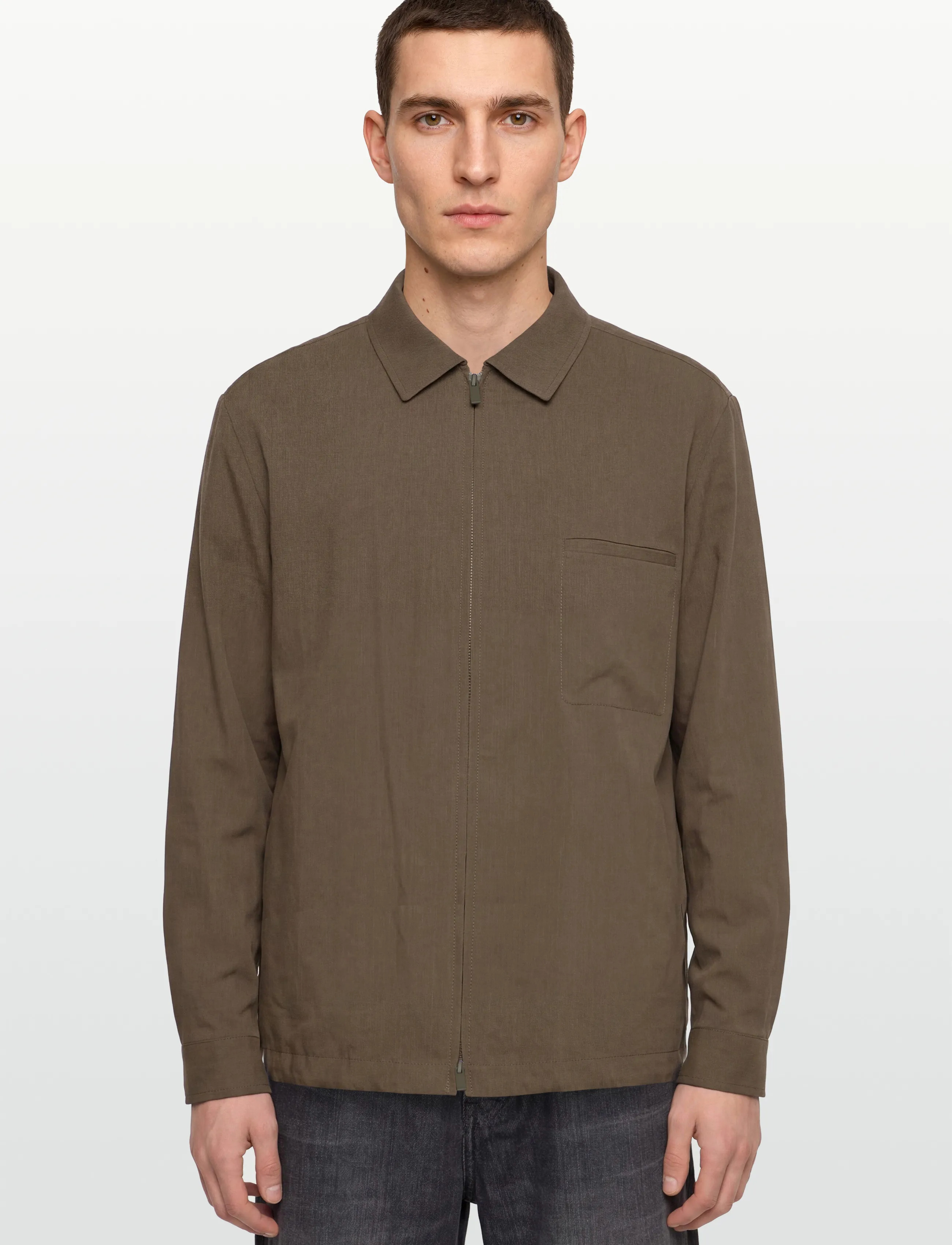 BOSS - P-Carper-Zip-WG-252 - jakid ja mantlid - dark green - 3
