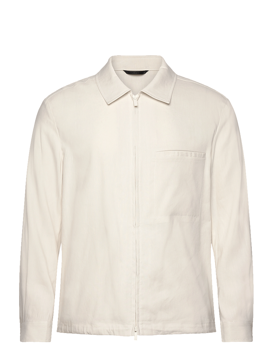BOSS - P-Carper-Zip-WG-252 - jacken - open white - 0